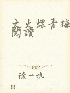 文火煨青梅免费阅读