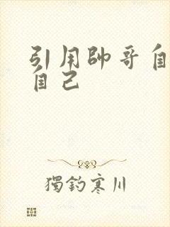引用帅哥自己玩自己