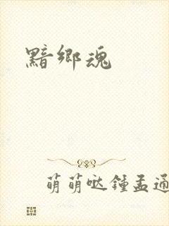 黯乡魂