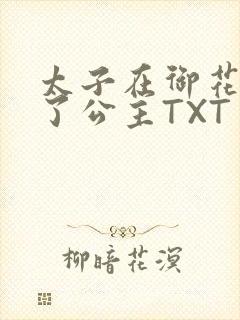 太子在御花园要了公主TXT