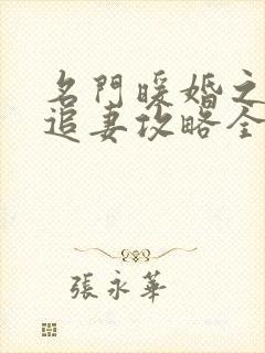 名门暖婚之权爷追妻攻略全文免费阅读