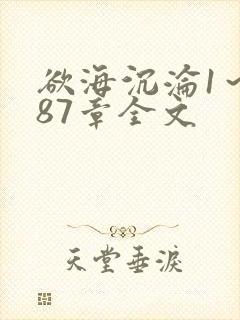 欲海沉沦1～887章全文封面