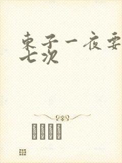 东子一夜要白洁七次封面