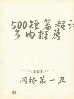 500短篇超污多肉推荐