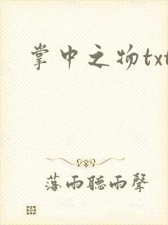 掌中之物txt