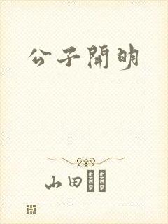公子开明封面