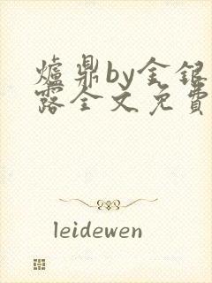 炉鼎by金银花露全文免费阅读笔趣阁封面