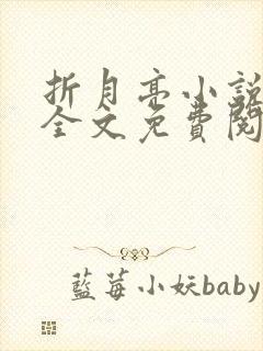 折月亮小说在线全文免费阅读