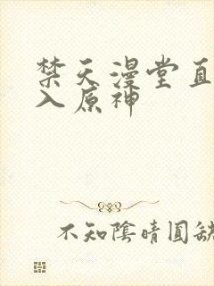 禁天漫堂直接进入原神
