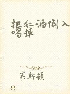 把红酒倒入b里喝掉