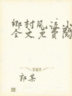 乡村风流小傻子全文免费阅读