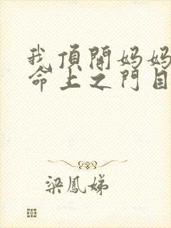 我顶开妈妈的生命上之门目录封面