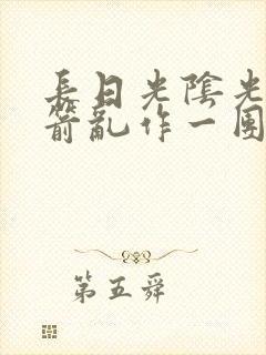 长日光阴光阴似箭乱作一团笔趣阁封面