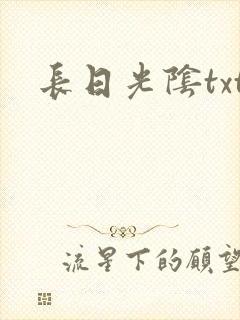 长日光阴txt