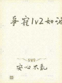 争宠1v2如酒