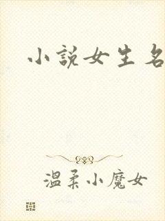 小说女生名字
