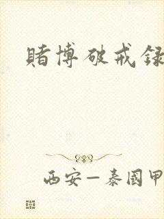 赌博破戒录