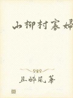 山柳村寡妇情史