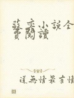 苏奕小说全文免费阅读