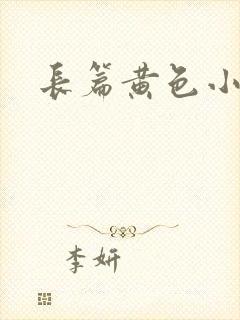 长篇黄色小说