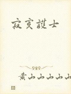 寂寞护士封面