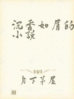 沉香如屑的原著小说封面