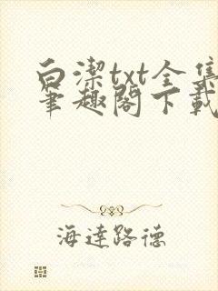 白洁txt全集笔趣阁下载