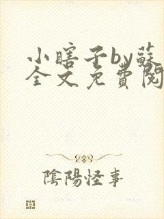 小瞎子by苏软全文免费阅读