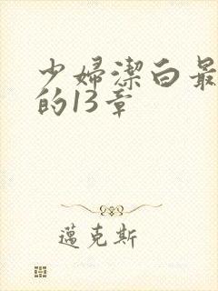 少妇洁白最刺激的13章