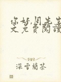 你好,周先生全文免费阅读小说