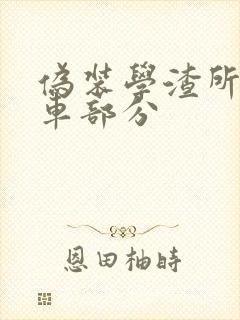 伪装学渣所有开车部分