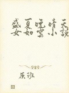 盛夏晚晴天之美女如云小说封面