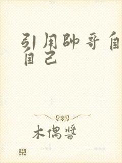 引用帅哥自己玩自己封面