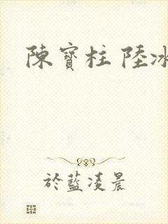 陈宝柱 陆冰嫣封面