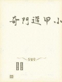 奇门遁甲小说