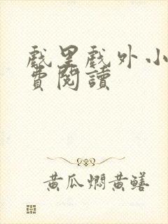 戏里戏外小说免费阅读封面