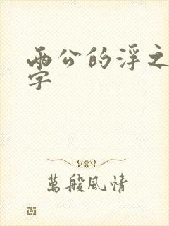 两公的浮之手中字