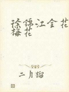 徐锦江金花瓶楷梅花