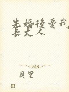 先婚后爱我的市长大人