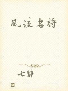 风流名将封面