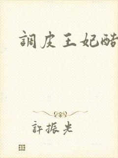 调皮王妃酷王爷