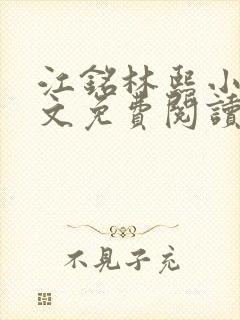 江铭林熙小说全文免费阅读