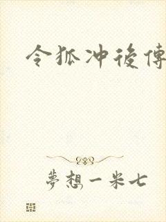 令狐冲后传封面