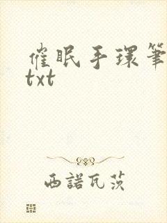 催眠手环笔趣阁txt
