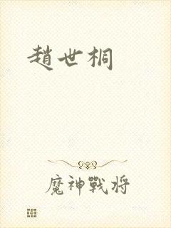 赵世桐封面