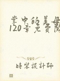 掌中的美母版主120章免费阅读