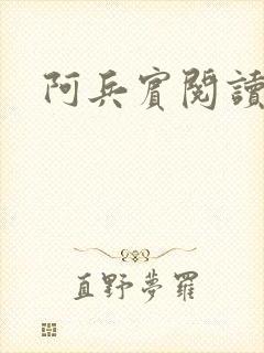 阿兵宾阅读目录封面