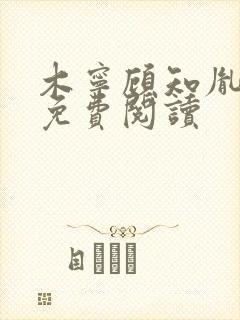 木宁顾知胤小说免费阅读封面