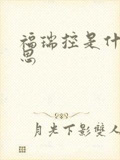 福瑞控是什么意思