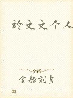 于文文个人简历